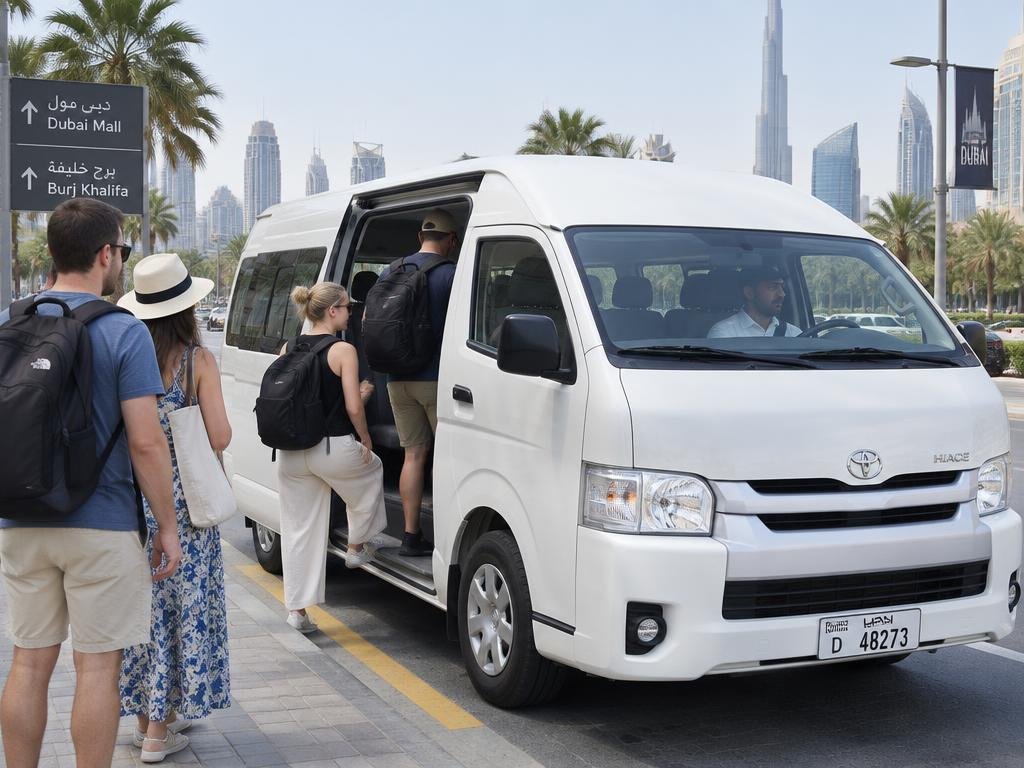 Toyota Hiace Van with Driver