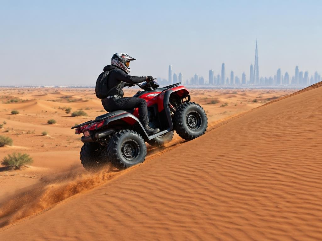 Quad Bike Ride in Red Dunes