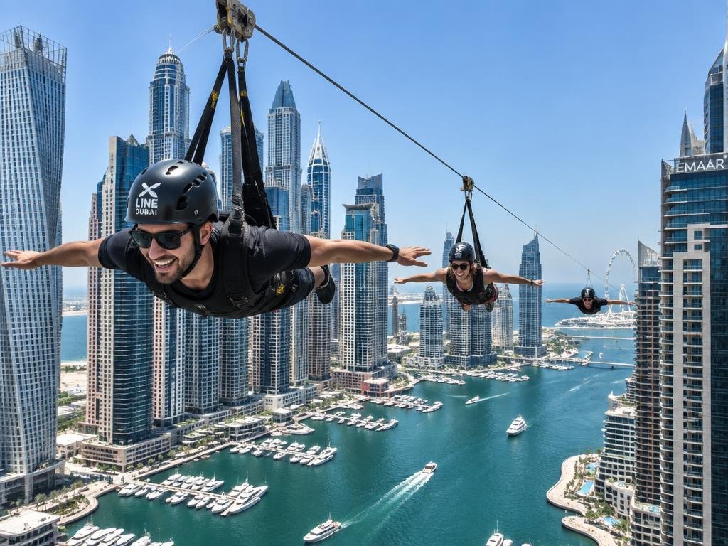 XLine Dubai Marina Zipline