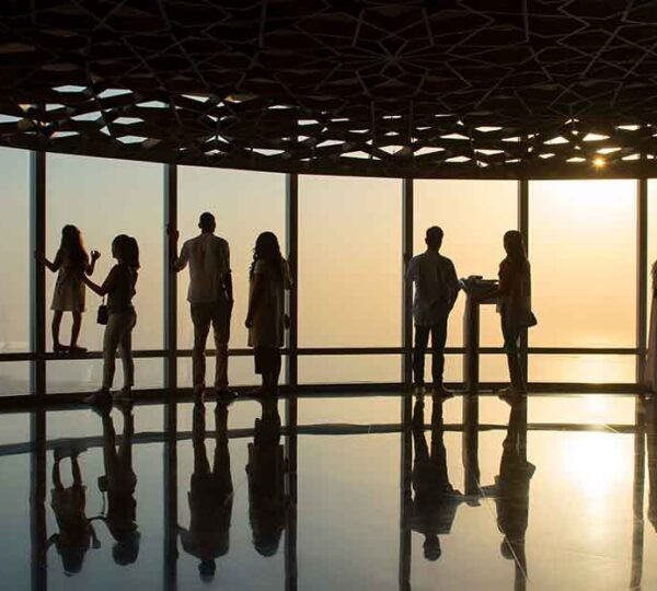 at the top of burj khalifa observation deck
